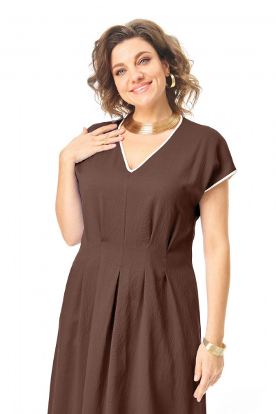 Платье VI ORO VR-1258 шоколад - фото 16