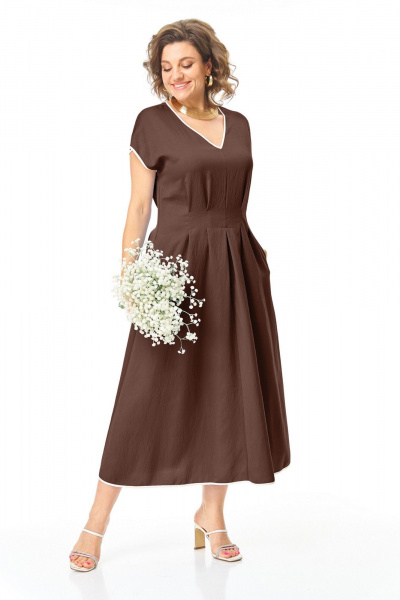 Платье VI ORO VR-1258 шоколад - фото 14