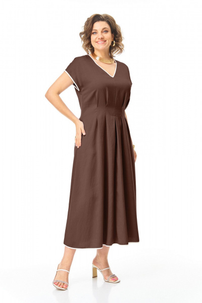 Платье VI ORO VR-1258 шоколад - фото 13