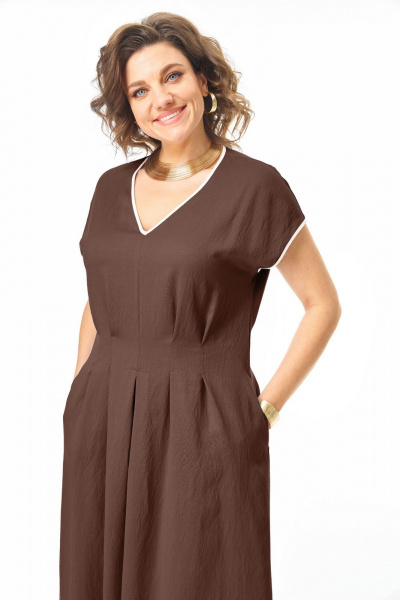 Платье VI ORO VR-1258 шоколад - фото 6