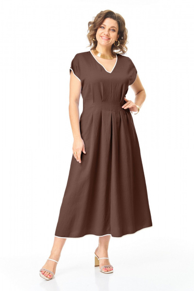 Платье VI ORO VR-1258 шоколад - фото 2
