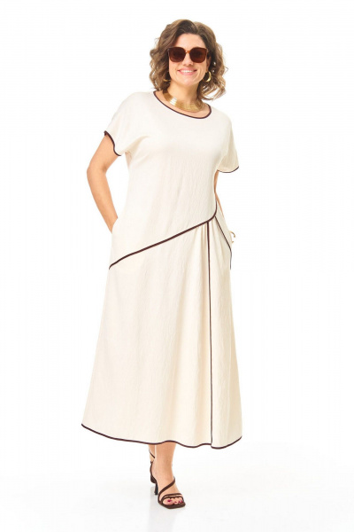 Платье VI ORO VR-1260 молоко - фото 7