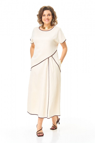 Платье VI ORO VR-1260 молоко - фото 3