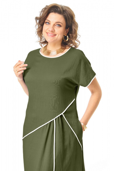 Платье VI ORO VR-1260 олива - фото 8