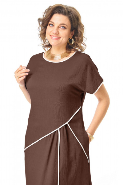 Платье VI ORO VR-1260 шоколад - фото 14