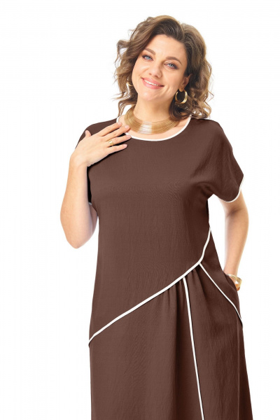 Платье VI ORO VR-1260 шоколад - фото 13