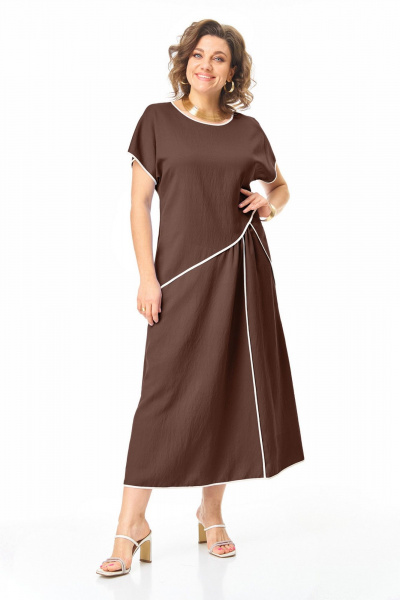 Платье VI ORO VR-1260 шоколад - фото 11