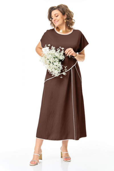 Платье VI ORO VR-1260 шоколад - фото 8