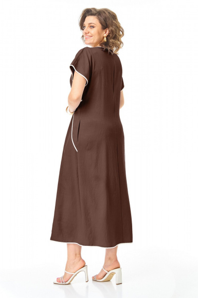 Платье VI ORO VR-1260 шоколад - фото 7
