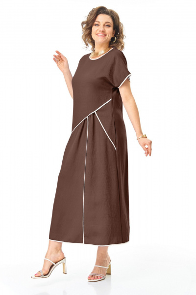 Платье VI ORO VR-1260 шоколад - фото 4