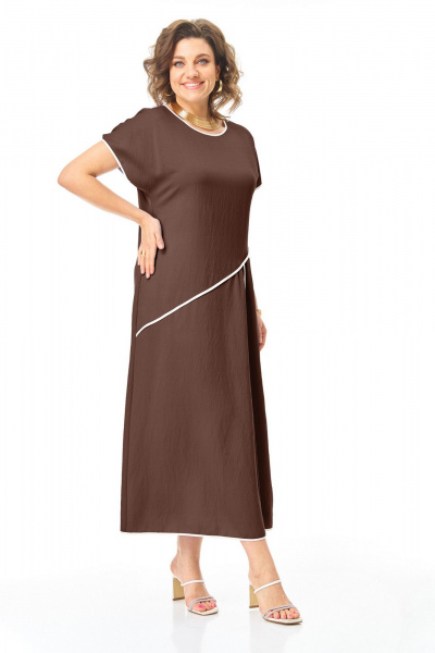 Платье VI ORO VR-1260 шоколад - фото 3