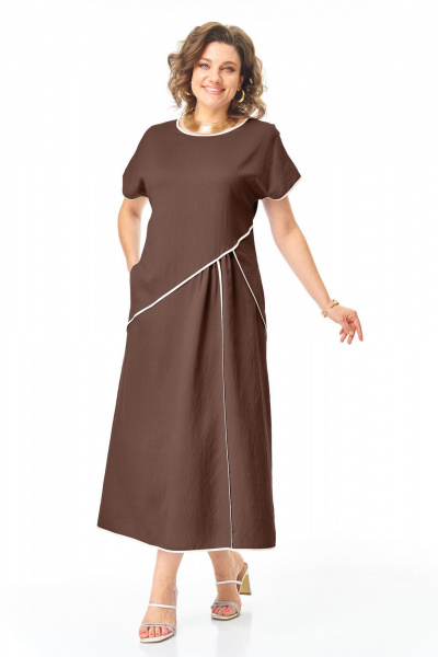 Платье VI ORO VR-1260 шоколад - фото 2
