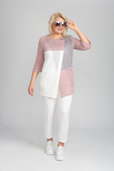 Жакет BONADI 1832 пудра - фото 1