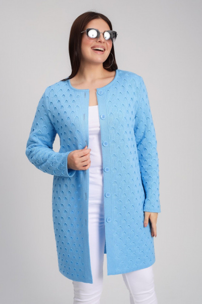 Кардиган BONADI 1915 голубой - фото 6