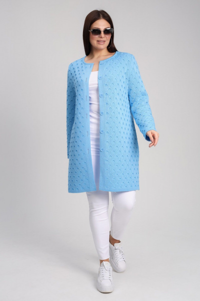 Кардиган BONADI 1915 голубой - фото 5