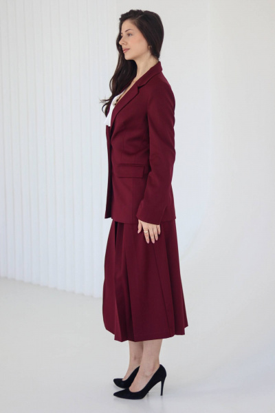 Жакет Tammi 3Т147-25/10 бордовый - фото 5