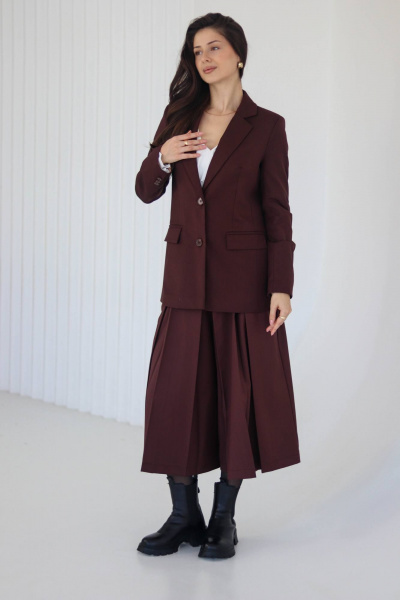 Жакет Tammi 3Т147-25/9 коричневый - фото 5