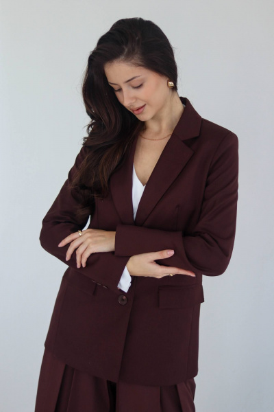 Жакет Tammi 3Т147-25/9 коричневый - фото 2