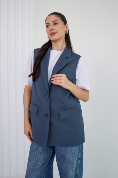 Жилет Tammi 3Т148-25/6 серо-голубой - фото 1