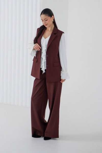 Жилет Tammi 3Т148-25/9 коричневый - фото 1