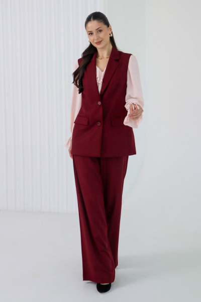 Брюки Tammi 3Т149-25/10 бордовый - фото 8