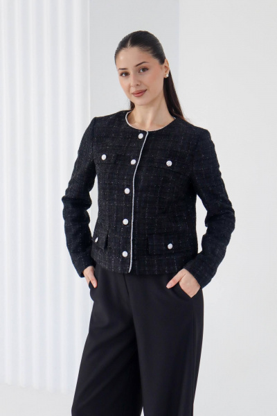 Жакет Tammi 3Т154-25/2 черный - фото 9