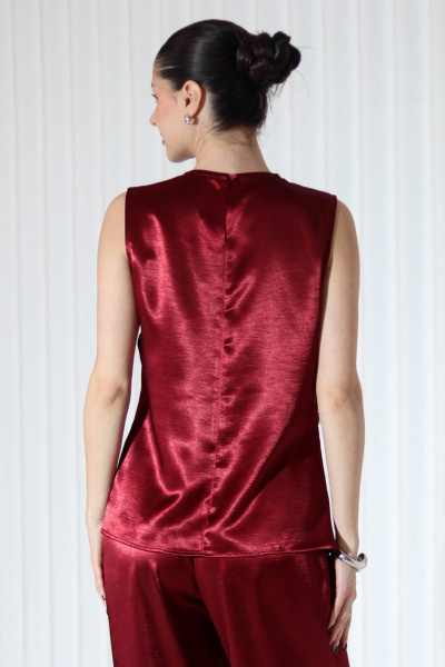 Блуза Tammi 3Т157-25/10 бордовый - фото 3