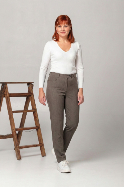 Брюки Соджи 697 коричневый - фото 1