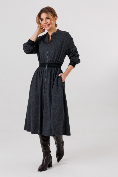 Платье Faufilure C1793 серый - фото 1