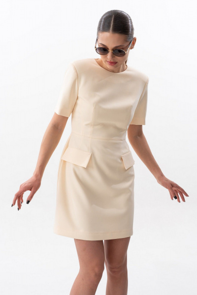 Платье SILVERSPICE S-5643 желтый - фото 7