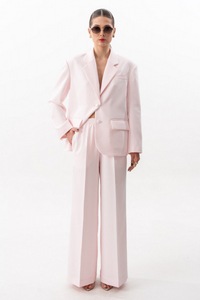 Брюки, жакет SILVERSPICE S-1635 розовый - фото 2