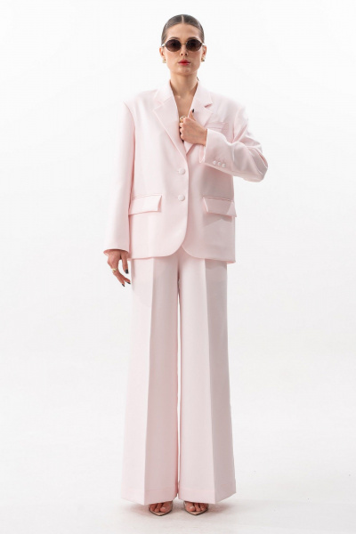 Брюки, жакет SILVERSPICE S-1635 розовый - фото 1