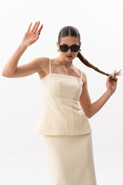 Юбка SILVERSPICE S-4616 желтый - фото 6