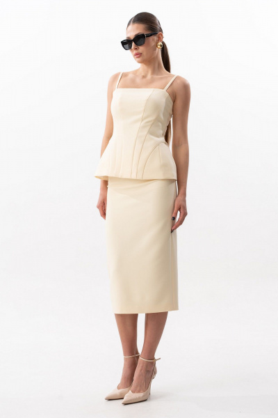 Юбка SILVERSPICE S-4616 желтый - фото 2