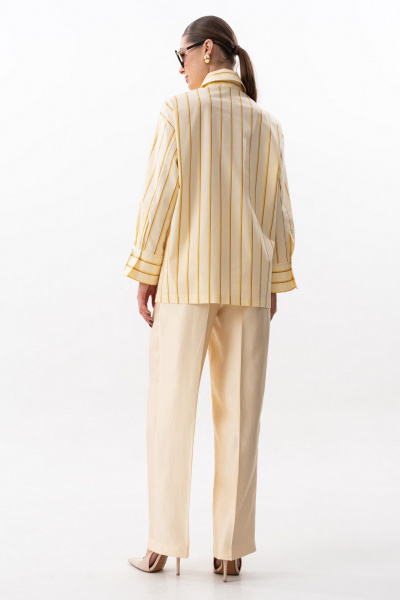 Брюки, жакет SILVERSPICE S-1634 желтый - фото 8