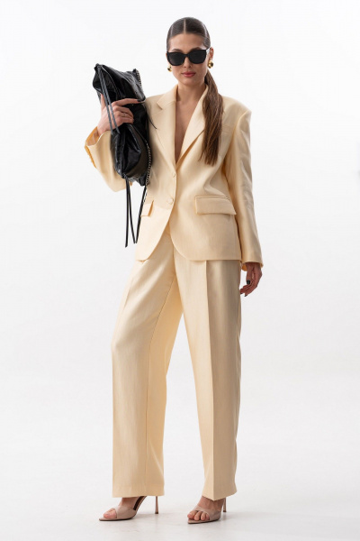 Брюки, жакет SILVERSPICE S-1634 желтый - фото 6