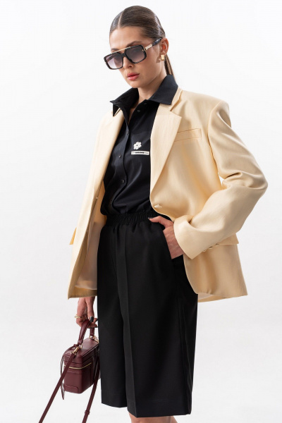 Жакет SILVERSPICE S-2635 желтый - фото 3