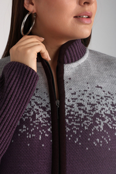 Кардиган BONADI 1970 баклажан - фото 3