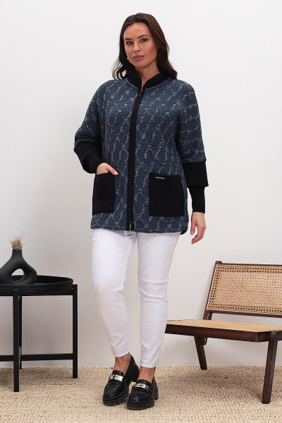 Кардиган BONADI 1980 синий - фото 7