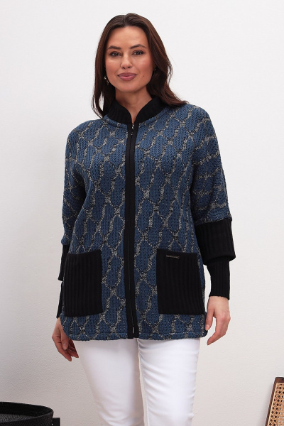 Кардиган BONADI 1980 синий - фото 1