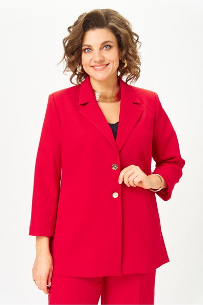 Брюки, жакет Vilena 1094 красный - фото 9