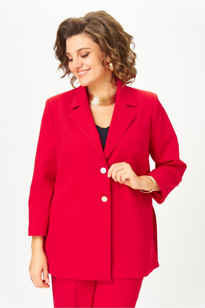 Брюки, жакет Vilena 1094 красный - фото 7
