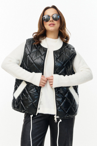 Жилет AVE RARA 1072 черный-глянец - фото 1