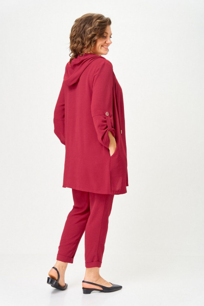 Брюки, кардиган, топ Svetlana-Style 1527 марсала - фото 7