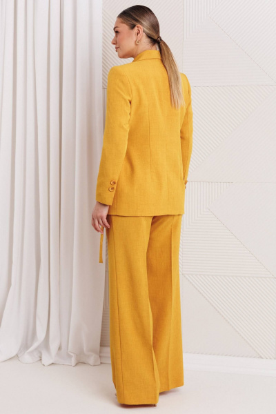 Брюки, жакет Мода Юрс 26-2669 горчица - фото 5