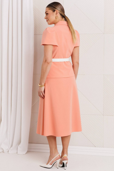 Жакет, юбка Мода Юрс 26-2892 персик - фото 5