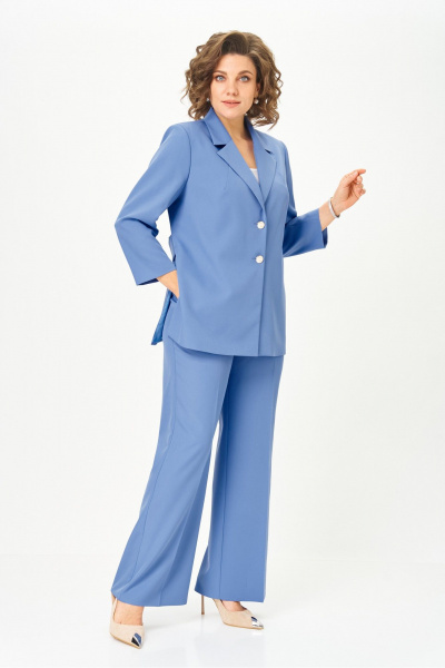 Брюки, жакет Vilena 1094 джинс - фото 14