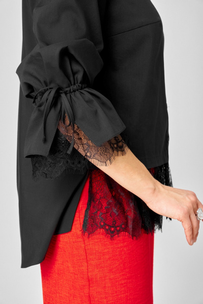 Блуза EVA GRANT 5002 черный_кружево - фото 14
