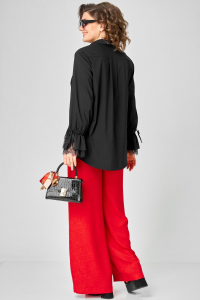 Блуза EVA GRANT 5002 черный_кружево - фото 10