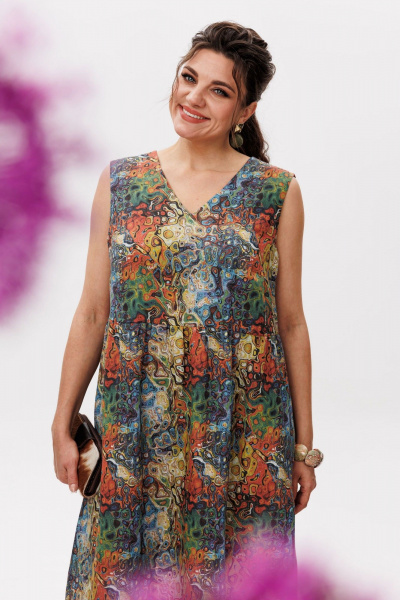 Платье Anelli 1629 калейдоскоп - фото 6